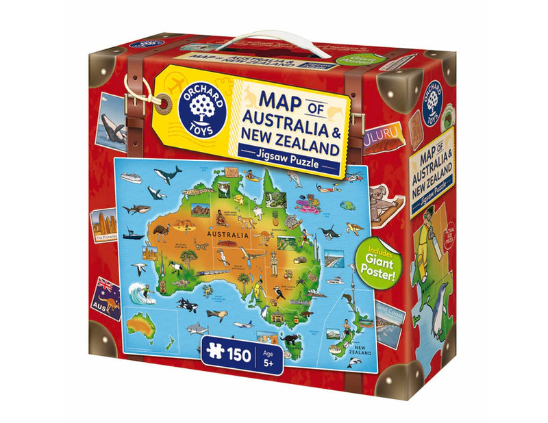 Orchard Jigsaw Map of Australia and New Zealand for 5yrs+