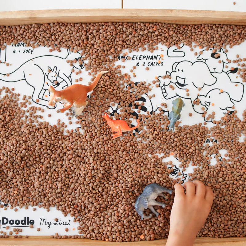 Hey Doodle My First Counting Colouring & Doodle Mat Travel Toys Art and Craft for Kids 3yrs+