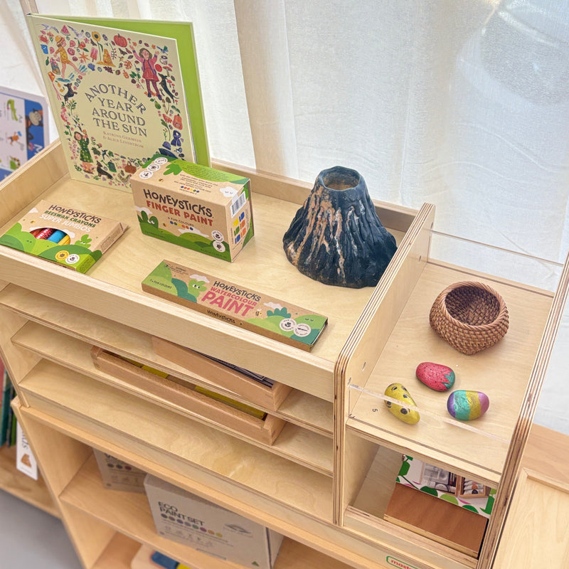 MasterKidz Art Craft Station Storage Shelf 80(L)x33(W)x40.5(H)cm Kids Furniture (Furniture Shipping)