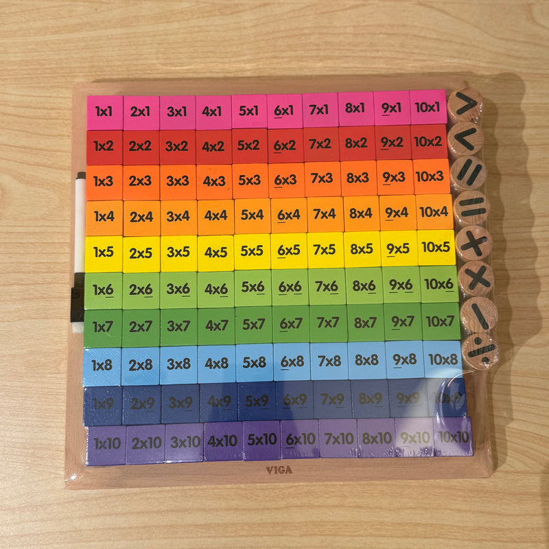 Viga Alphabet and Math Operation Board Early Maths Early Literacy Developmental Toys School Range 3yrs+