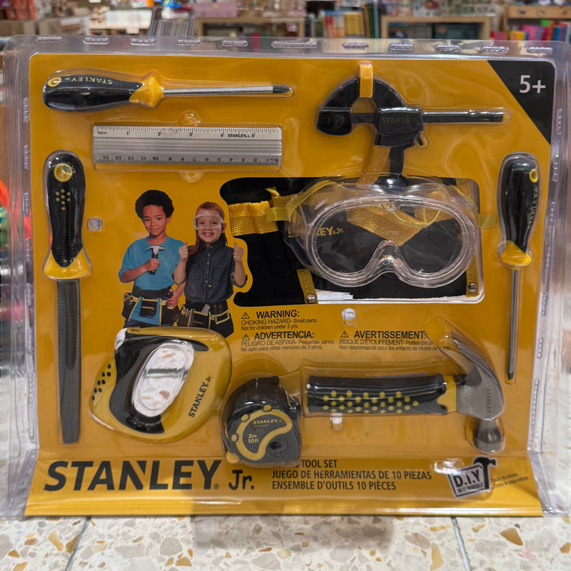Stanley Jr Tool Kit Set 10pcs Fine Motor Skills Toys Early Science STEM Toys Construction 5yrs+
