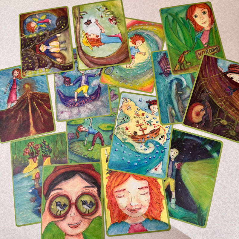 Backyard Adventures Cards for Local Explorers 22pcs by Gumnut Trails Missions, Games and Story Cards Outdoor Travel Toys Storytelling 3yrs+