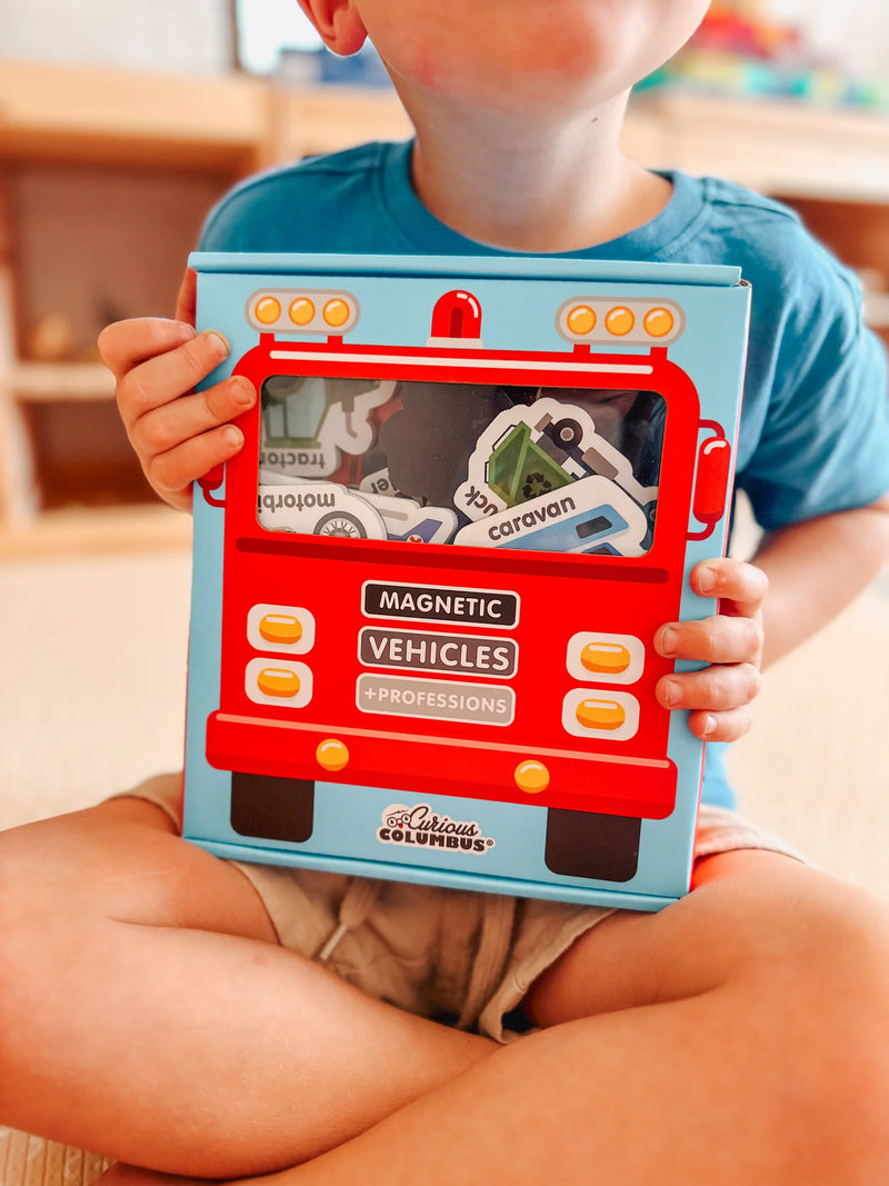 Curious Columbus Magnetic Vehicles and Professions Baby Toys Baby Gifts Idea Best Seller 0m+