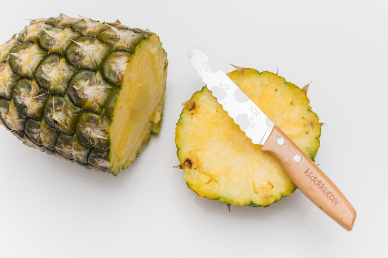 Kiddikutter Toddler Friendly Knife Wooden Apples Montessori Practical Life Materials Best Seller 3yrs+