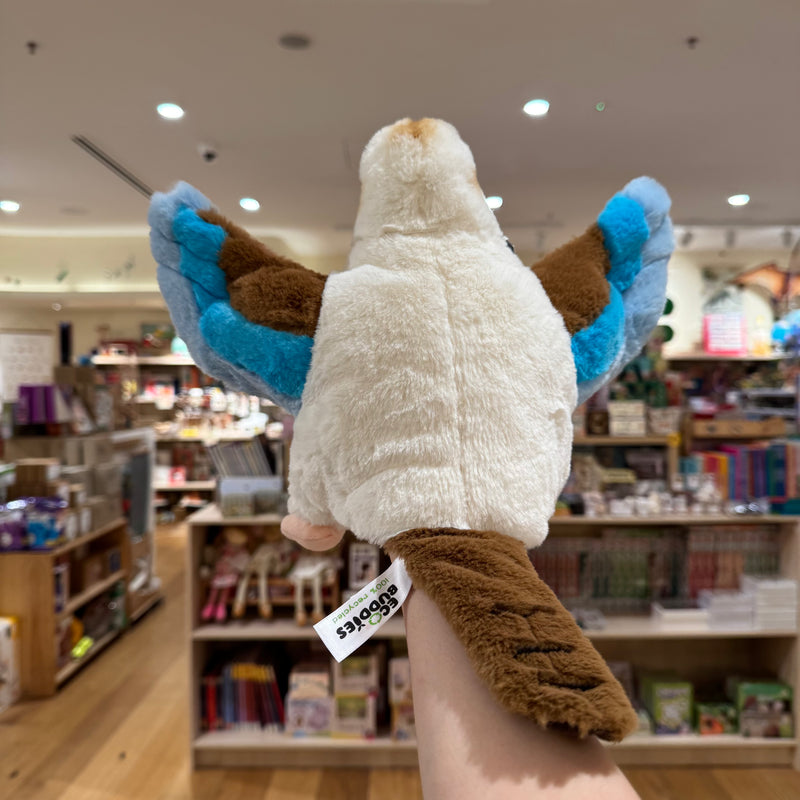 Eco Kookaburra Hand Puppet 25cm By Eco Buddies Pretend and Imaginative Play Plush Toys 3yrs+
