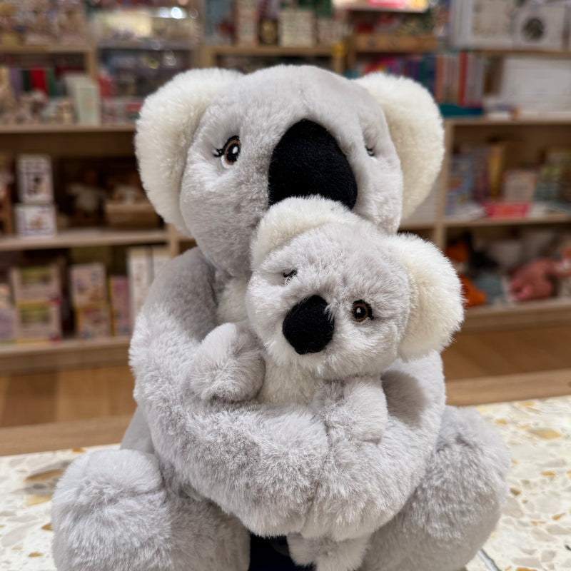 Eco Koala Mum and Baby 25cm Plush By Eco Buddies Pretend and Imaginative Play Plush Toys 3yrs+