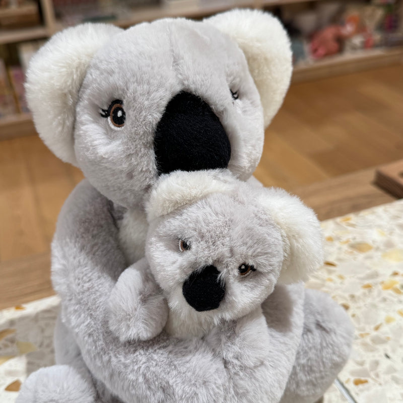 Eco Koala Mum and Baby 25cm Plush By Eco Buddies Pretend and Imaginative Play Plush Toys 3yrs+