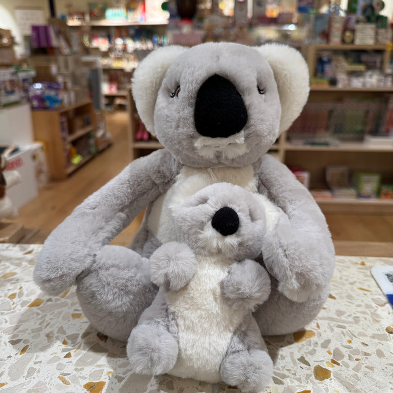 Eco Koala Mum and Baby 25cm Plush By Eco Buddies Pretend and Imaginative Play Plush Toys 3yrs+