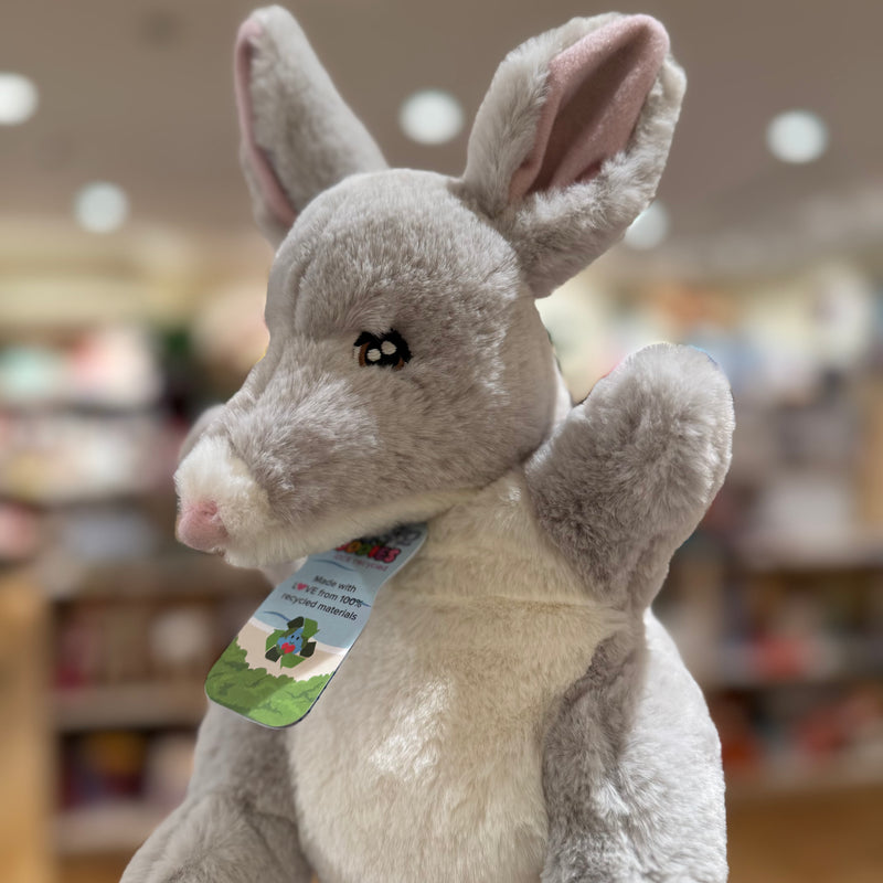 Eco Bilby Hand Puppet 25cm By Eco Buddies Pretend and Imaginative Play Plush Toys 3yrs+