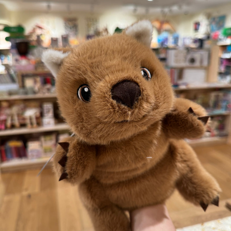Eco Wombat Hand Puppet 25cm by Eco Buddies Pretend & Imaginative Play Plush Toys 3yrs+