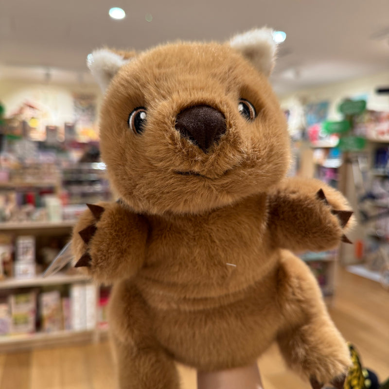 Eco Wombat Hand Puppet 25cm by Eco Buddies Pretend & Imaginative Play Plush Toys 3yrs+