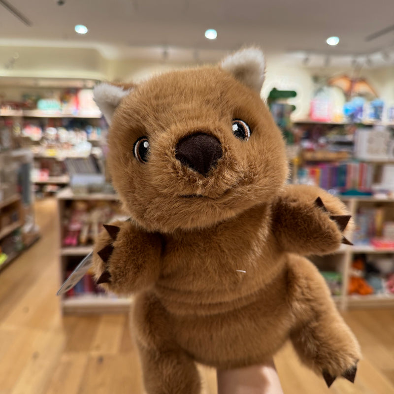Eco Wombat Hand Puppet 25cm by Eco Buddies Pretend & Imaginative Play Plush Toys 3yrs+