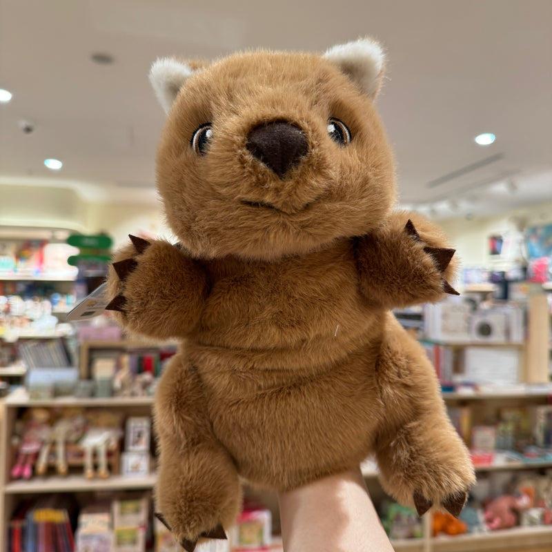 Eco Wombat Hand Puppet 25cm by Eco Buddies Pretend & Imaginative Play Plush Toys 3yrs+