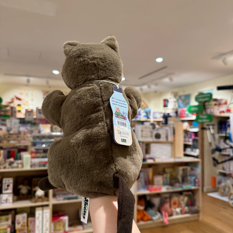 Eco Quokka Hand Puppet 25cm by Eco Buddies Pretend and Imaginative Play Plush Toys 3yrs+
