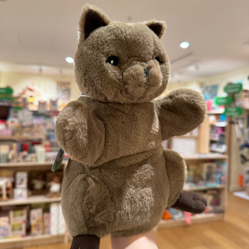 Eco Quokka Hand Puppet 25cm by Eco Buddies Pretend and Imaginative Play Plush Toys 3yrs+