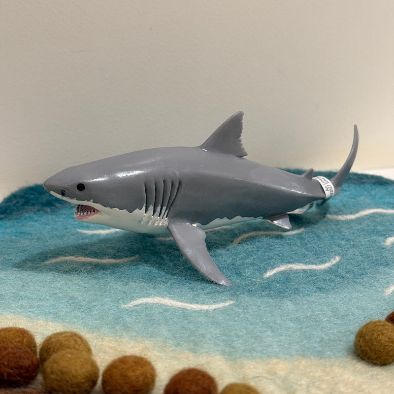 Schleich Great White Shark Figurine Ocean Sea Life Collection Animal Figurines 3yrs+