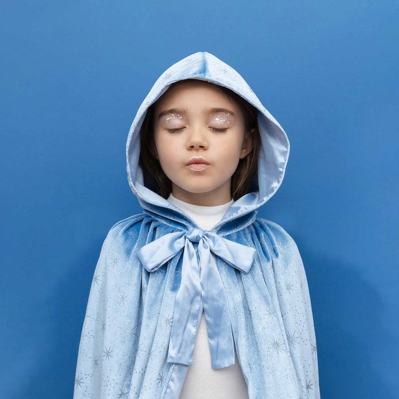 Ice Queen Cape BLUE Velvet By Mimi & Lula Kids Costumes Fairy Unicorn Castle Theme Halloween 3yrs+
