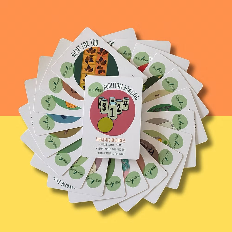 Grade One Maths Cards 20 Outdoor Activities by Nature at Play Math Games for Kids