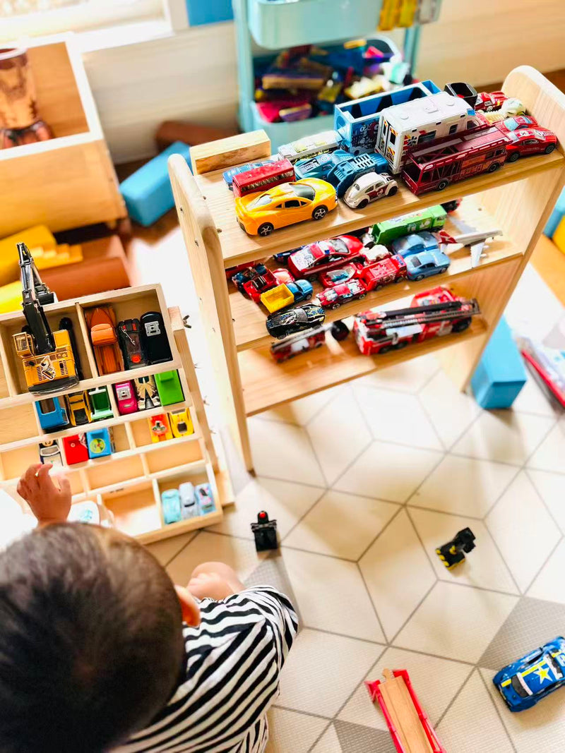 Small Pinewood 3 Tier Shelf Wooden Toy Storage Display Shelf Kid’s Furniture 69(H) X 42.3(W) X 30(D) Bulky Item