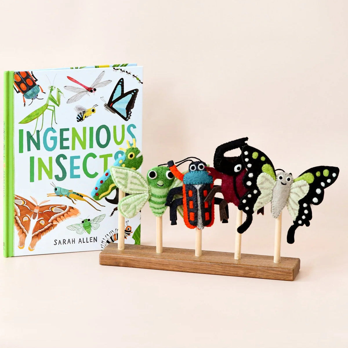 Ingenious Insects Finger Puppets and Book Set by Sarah Allen Pretend a ...