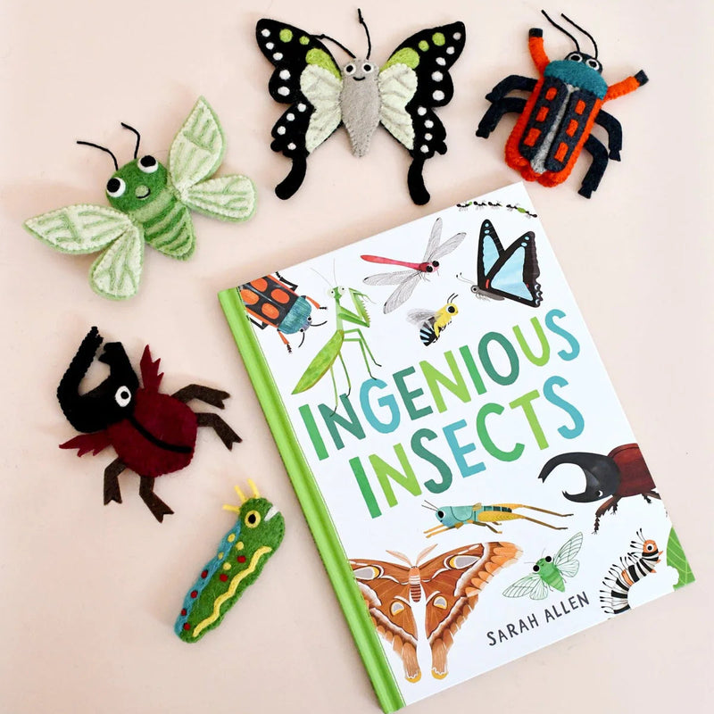 Ingenious Insects Finger Puppets and Book Set by Sarah Allen Pretend and Imaginative Play 3yrs+