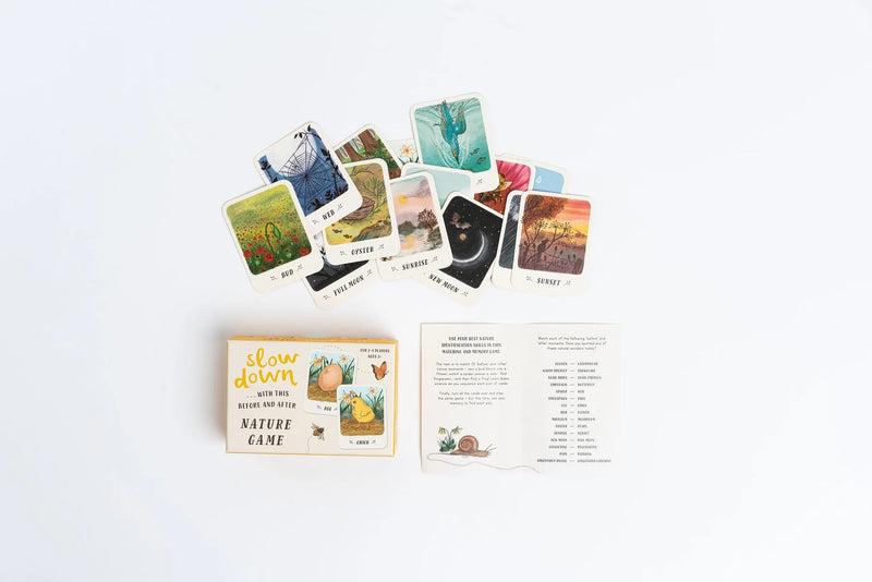 Slow Down With This Before ­and After Nature Game, Life Cycle, Sequencing for Early Literacy, Mindfulness Resources Card Games for Kids 3yrs+ by Magic Cat
