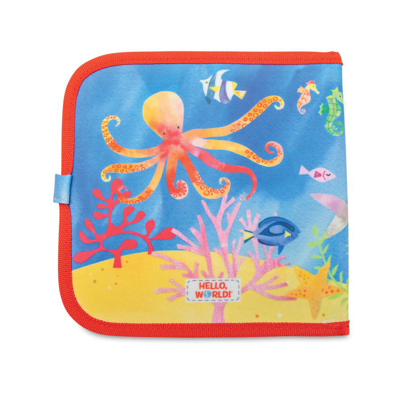 Jaq Jaq Bird Doodle It & Go Erasable Book Hello World Ocean Art and craft for kids Travel Toys Interactive Kids Book 3yrs+