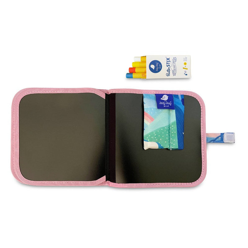 Jaq Jaq Bird Unicorn Timeless Wonder Doodle It & Go Erasable Activity Book Art and craft for kids Travel Toys Fairy Unicorn and Castle Theme 3yrs+