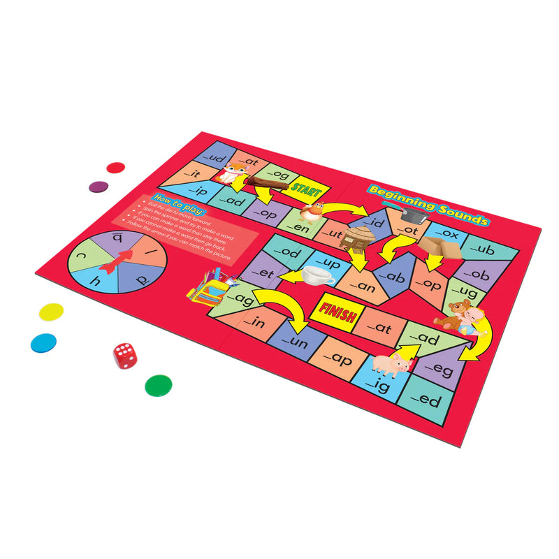 Phonics Board Games by Junior Learning Early Literacy Cognitive Language Phonics 4yrs+