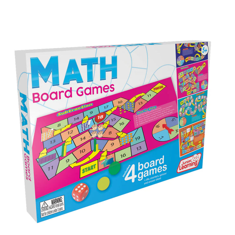 Fun Jr. High Math Games Junior Learning Maths Board Game Math Games for Kids 5yrs+ — My Playroom