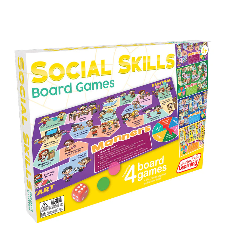 Junior Learning Social Skills Board Games for kids Mindfulness Social-Emotional Behavioural 5yrs+