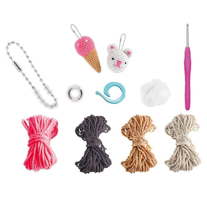 Janod Crochet Keyring Kit Art and craft for kids 10yrs+