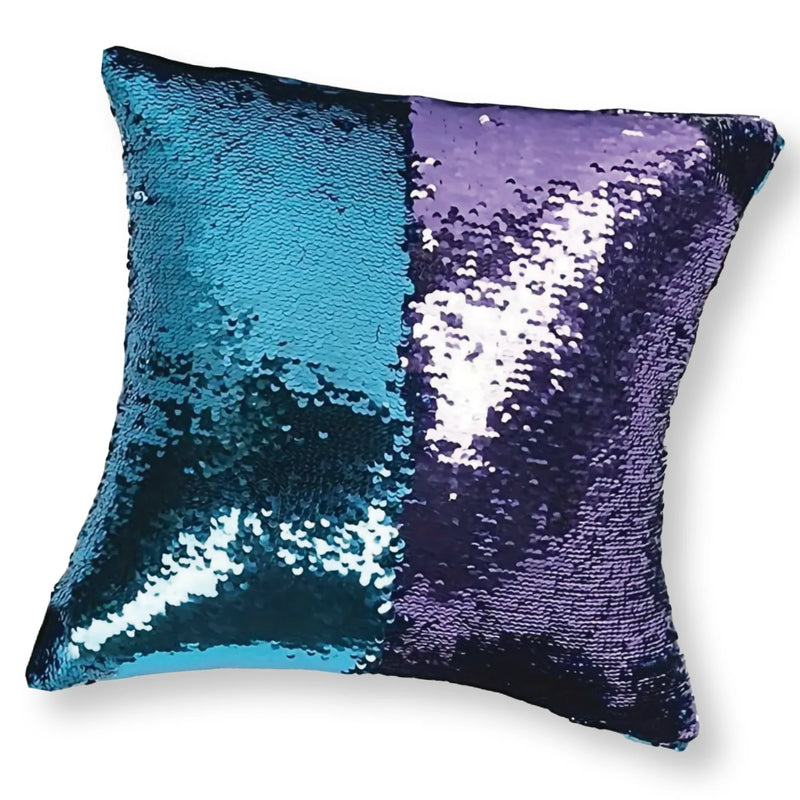 Jellystone Sensory Sequin Cushion Blue and Purple Sensory Toys Gift Idea 3yrs+