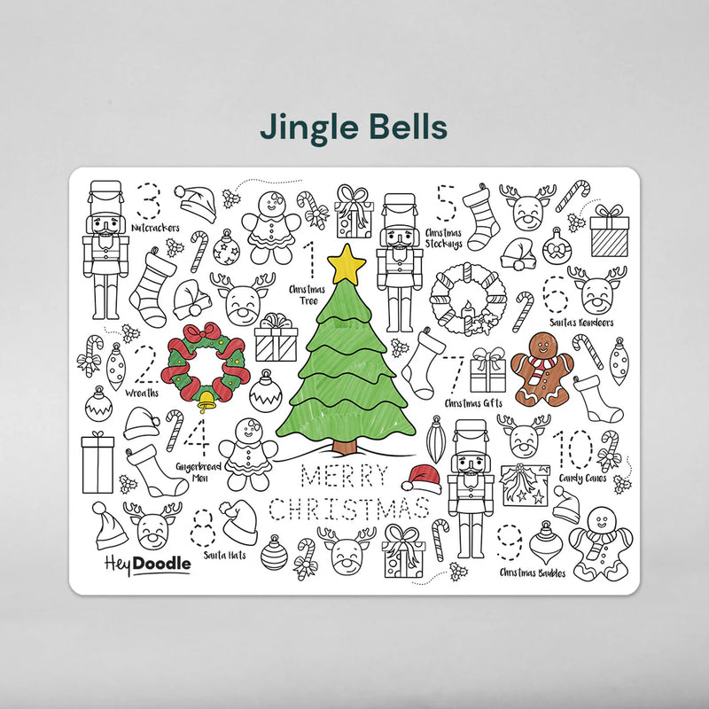 Hey Doodle 123 Jingle Bells Art and craft for kids Travel Toys Christmas Best Seller Christmas Range 3yrs+