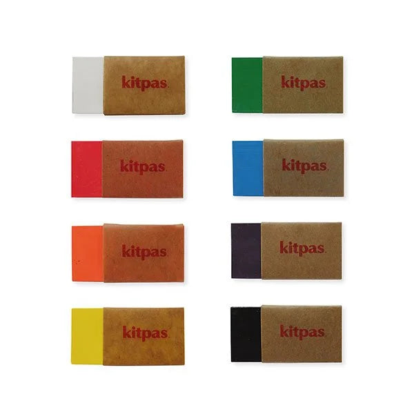 Kitpas Wax Block Crayons 8 colours Art and craft for kids 3yrs+