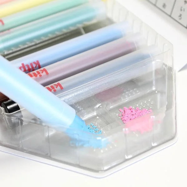 Kitpas Medium Rice Bran Wax Crayons 12 colours with Holder Art and craft for kids 3yrs+