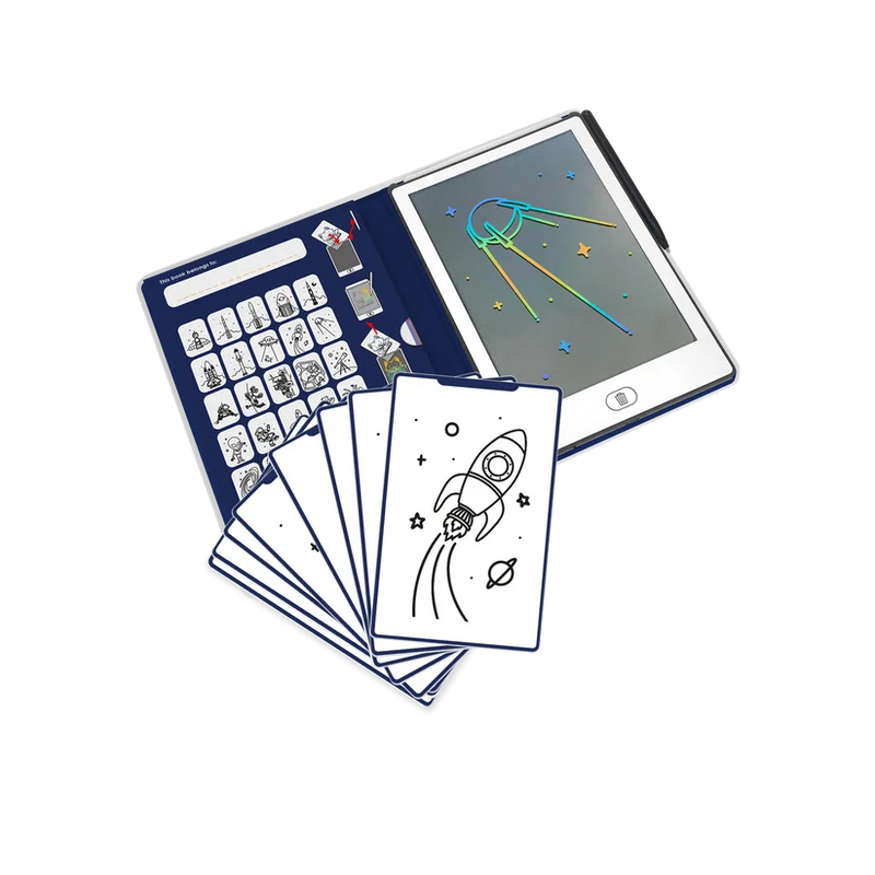 Interactive LCD Tracing Book Tablet 3 Designs KidyDraw-Mini by Kidywolf Travel Toys 4yrs+