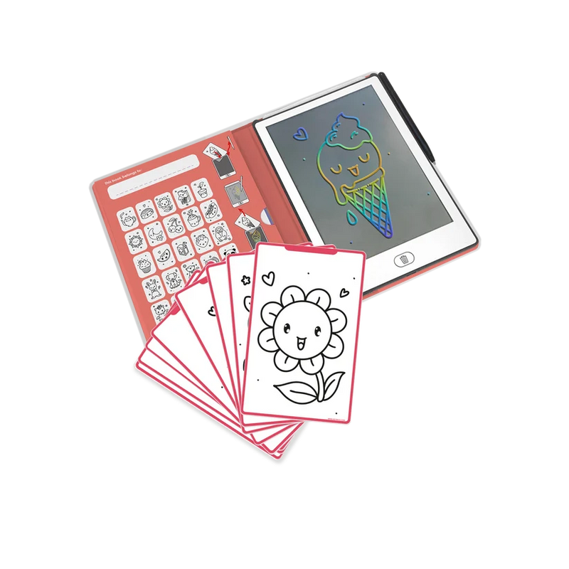 Interactive LCD Tracing Book Tablet 3 Designs KidyDraw-Mini by Kidywolf Travel Toys 4yrs+