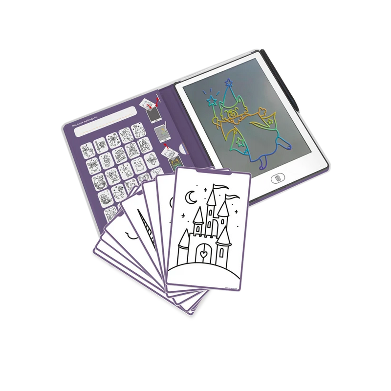 Interactive LCD Tracing Book Tablet 3 Designs KidyDraw-Mini by Kidywolf Travel Toys 4yrs+