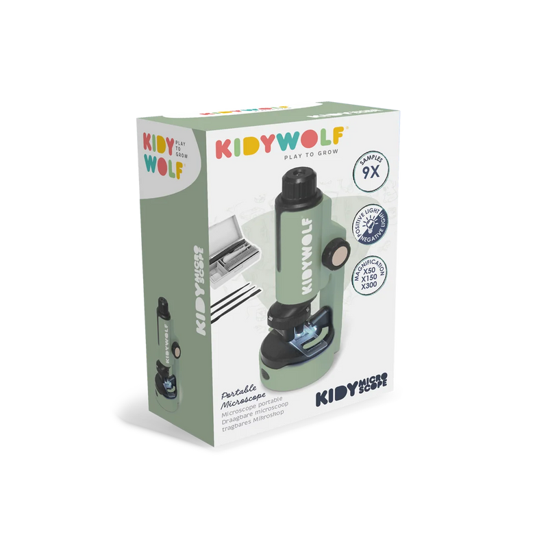 Kidywolf KidyMicroscope Green Early Science STEM Toys 8yrs+