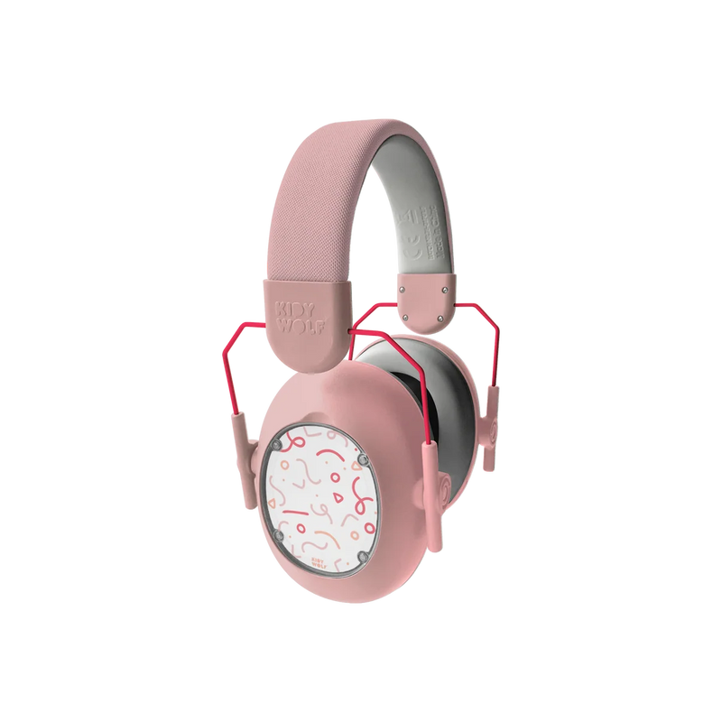 Kidywolf KidyNoise Adjustable Kids Noise-Cancelling Headphones Pink 5yrs+