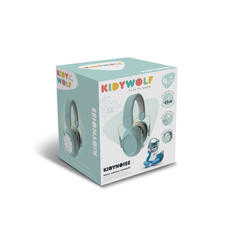 Kidywolf KidyNoise Adjustable Kids Noise-Cancelling Headphones Blue 5yrs+