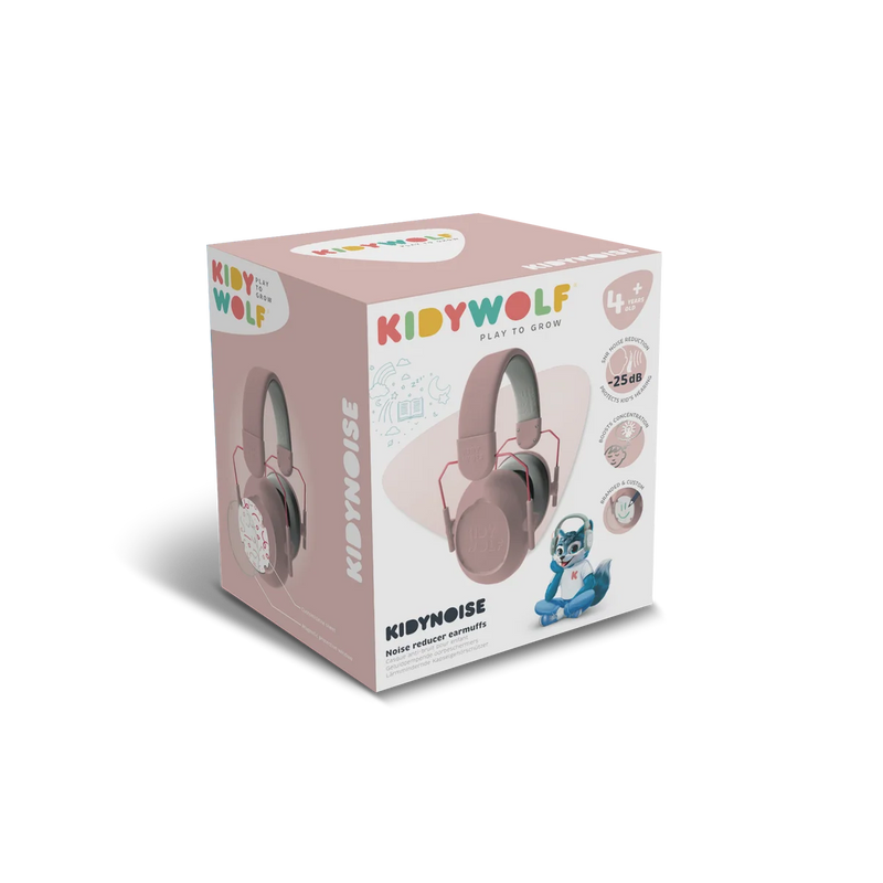 Kidywolf KidyNoise Adjustable Kids Noise-Cancelling Headphones Pink 5yrs+