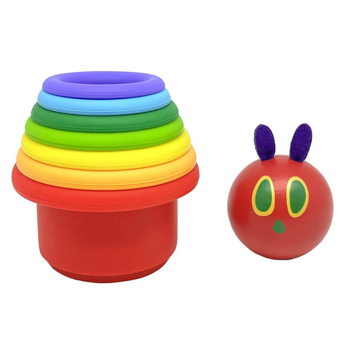 The Very Hungry Caterpillar Bath Stacking Cups & Squirty Set 18m+