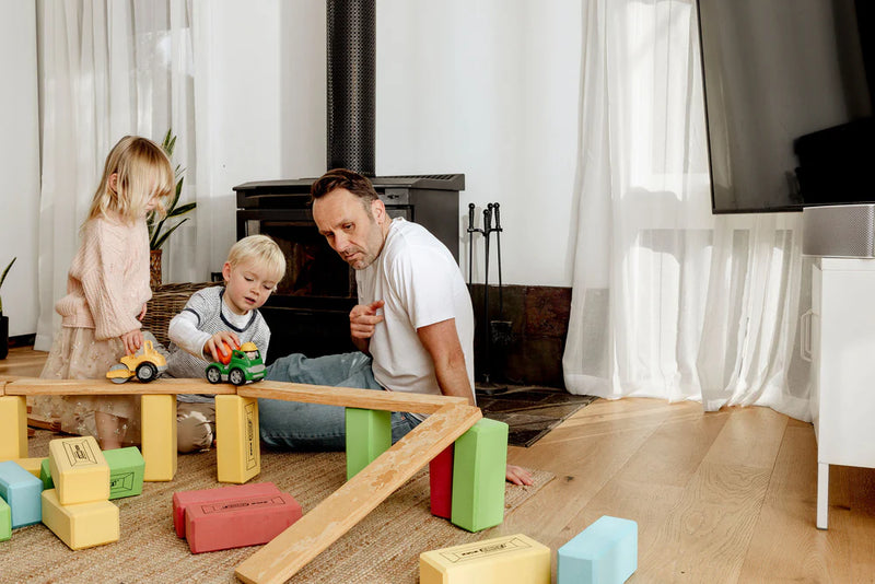 KICKBrick Red and Yellow Single Pack 25 Bricks Construction Toys Best Seller 3yrs+ (Soft Play Equipment)