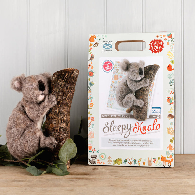 Koala Needle Felting Kit by The Crafty Kit Co Art and craft for kids 10yrs+