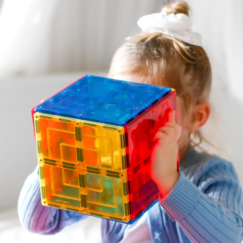 Learn and Grow Toys Magnetic Large Square 8 Piece Pack by Tile Tek Magnetic Tiles 3yrs+