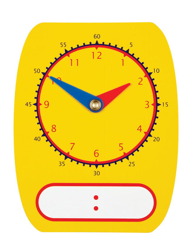 Student Analogue & Digital Clock EACH (Write On/Off) Early Math 3yrs+