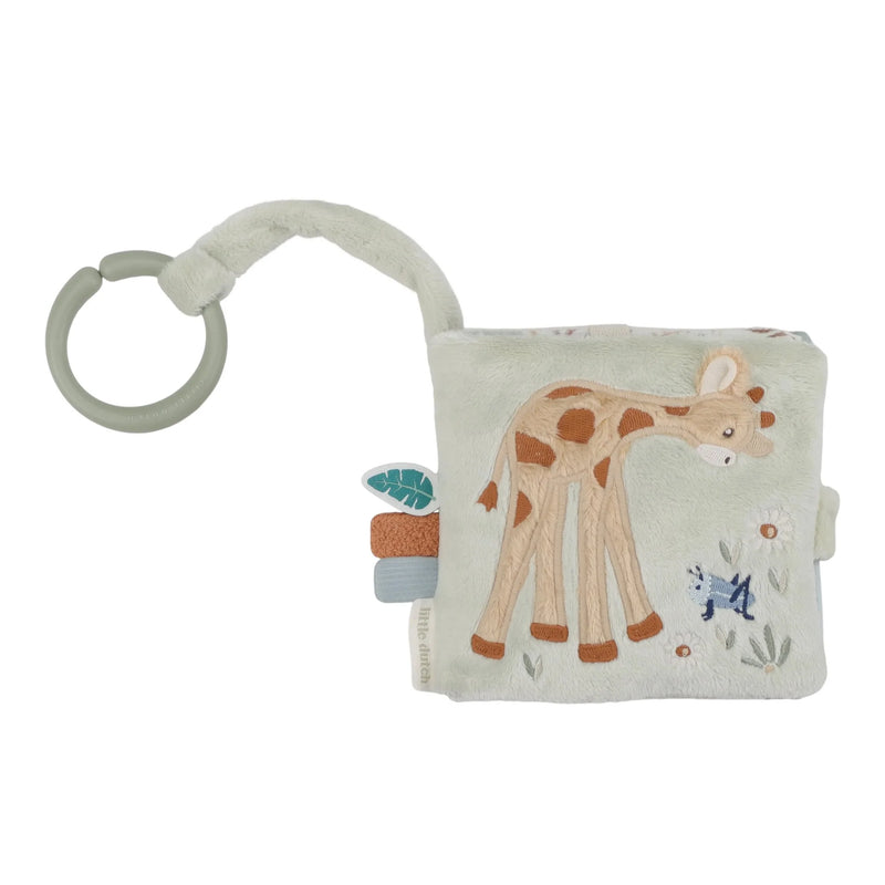 Little Dutch Safari Friends Soft Activity Stroller Booklet Fabric Interactive Baby Book 0m+