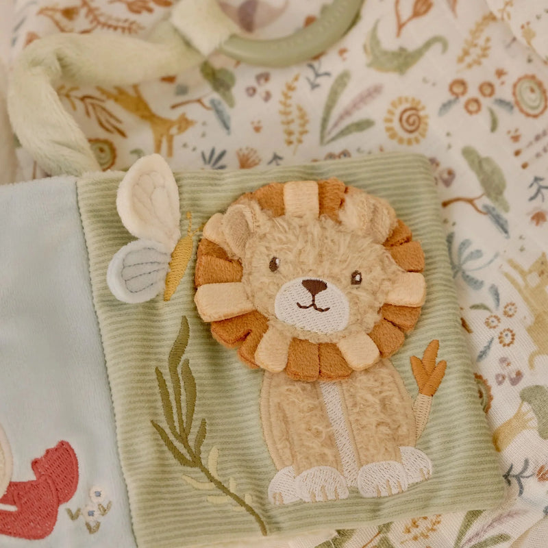 Little Dutch Safari Friends Soft Activity Stroller Booklet Fabric Interactive Baby Book 0m+